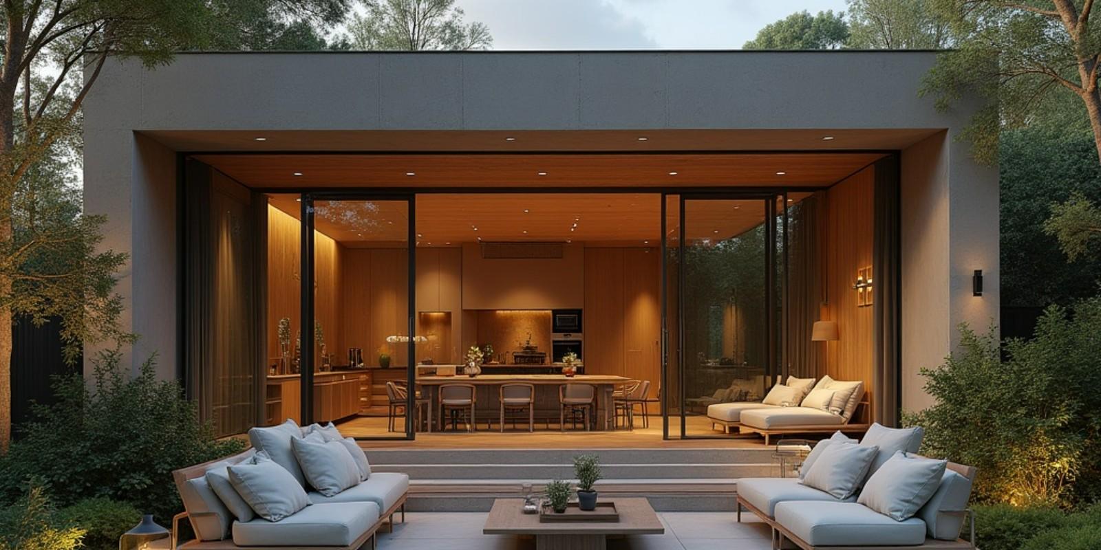 Equilibrio entre espacios interiores y exteriores premium